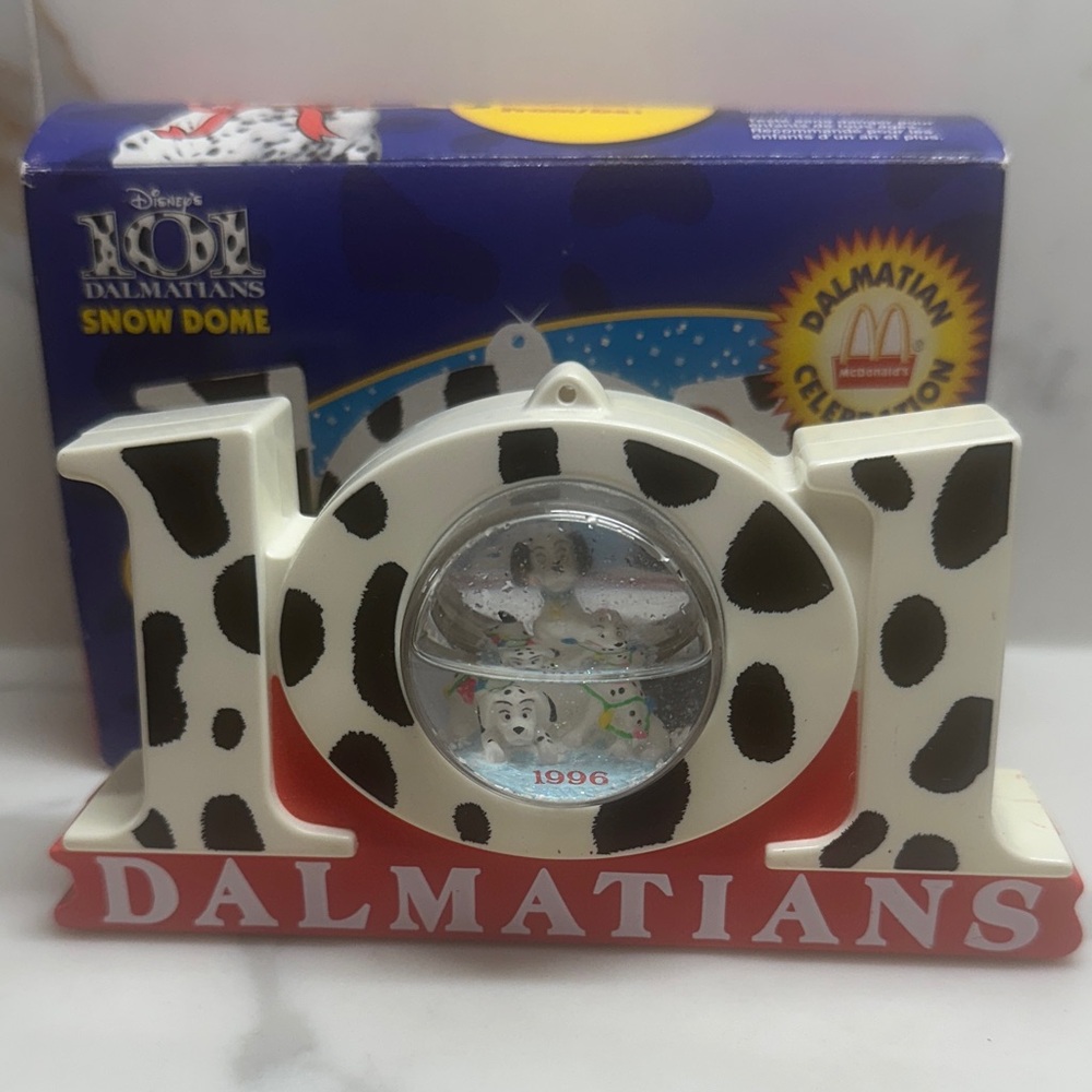 Vintage 1996 Disney x McDonald’s 101 Dalmatians Snow Globe – NIB